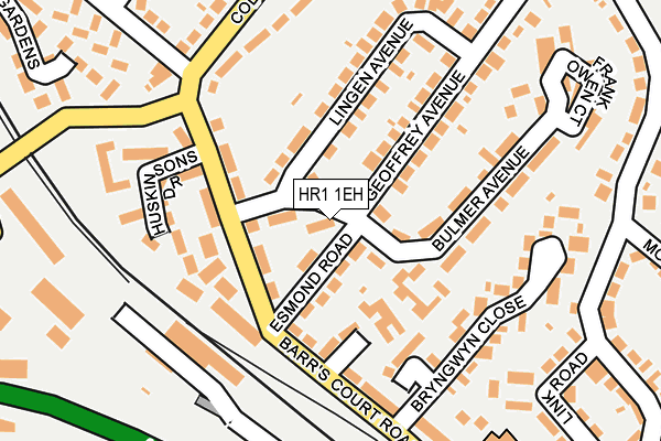 HR1 1EH map - OS OpenMap – Local (Ordnance Survey)