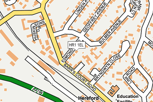 HR1 1EL map - OS OpenMap – Local (Ordnance Survey)