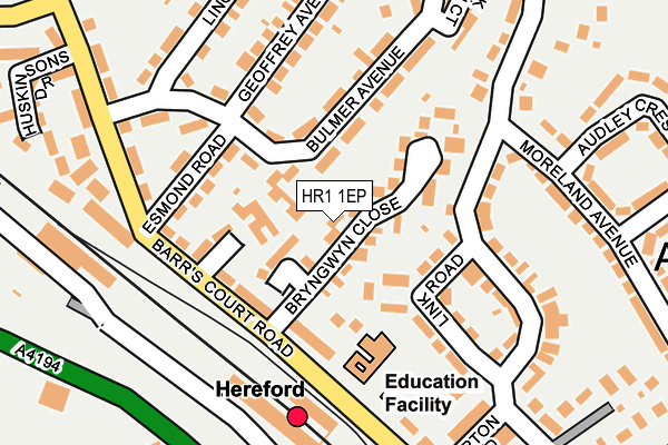 HR1 1EP map - OS OpenMap – Local (Ordnance Survey)
