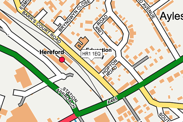 HR1 1EQ map - OS OpenMap – Local (Ordnance Survey)
