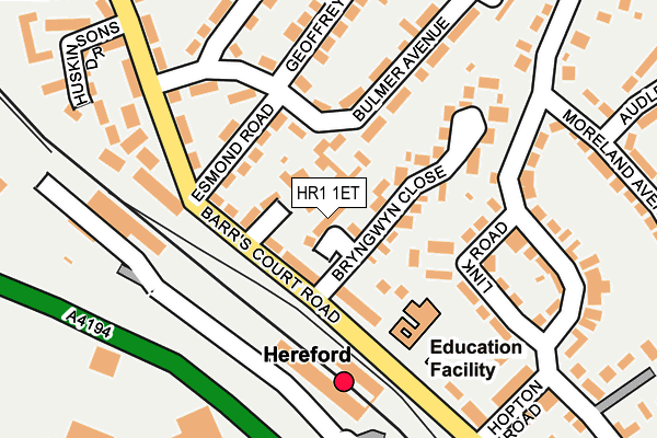 HR1 1ET map - OS OpenMap – Local (Ordnance Survey)