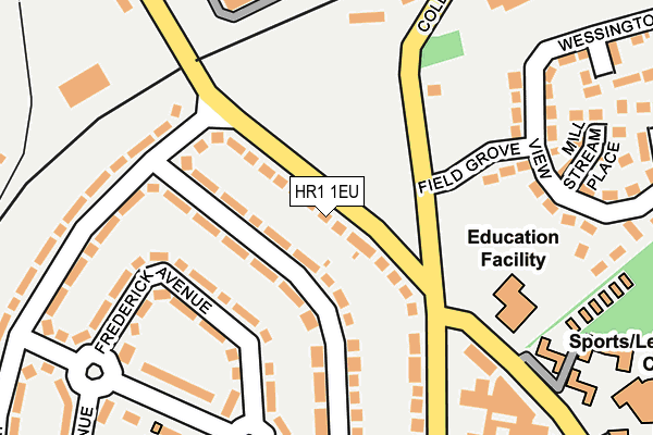 HR1 1EU map - OS OpenMap – Local (Ordnance Survey)
