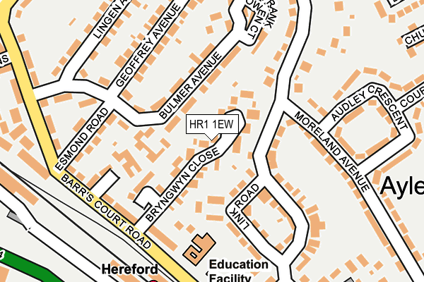 HR1 1EW map - OS OpenMap – Local (Ordnance Survey)