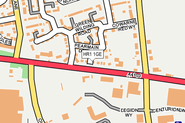 HR1 1GE map - OS OpenMap – Local (Ordnance Survey)