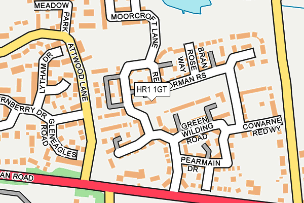 HR1 1GT map - OS OpenMap – Local (Ordnance Survey)