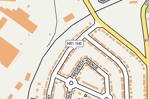 HR1 1HE map - OS OpenMap – Local (Ordnance Survey)