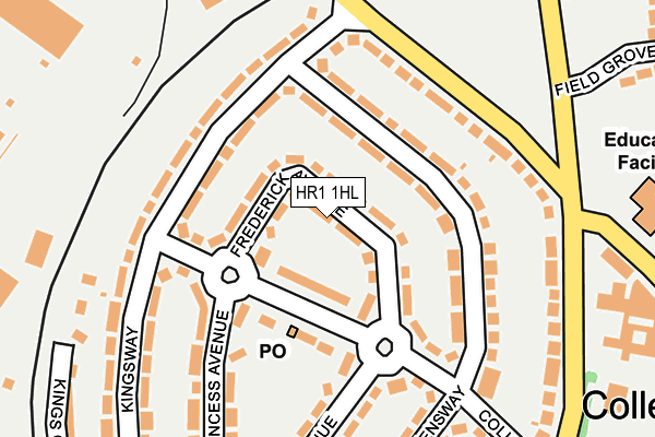 HR1 1HL map - OS OpenMap – Local (Ordnance Survey)