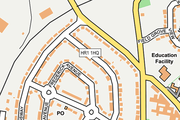 HR1 1HQ map - OS OpenMap – Local (Ordnance Survey)