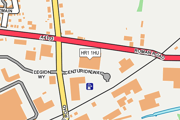 HR1 1HU map - OS OpenMap – Local (Ordnance Survey)