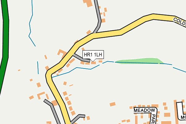 HR1 1LH map - OS OpenMap – Local (Ordnance Survey)