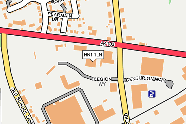 HR1 1LN map - OS OpenMap – Local (Ordnance Survey)