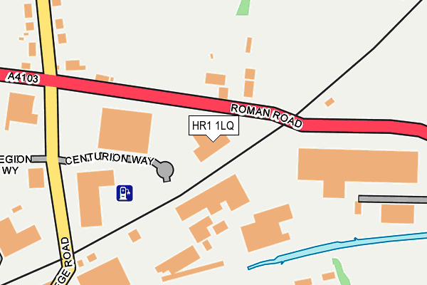 HR1 1LQ map - OS OpenMap – Local (Ordnance Survey)