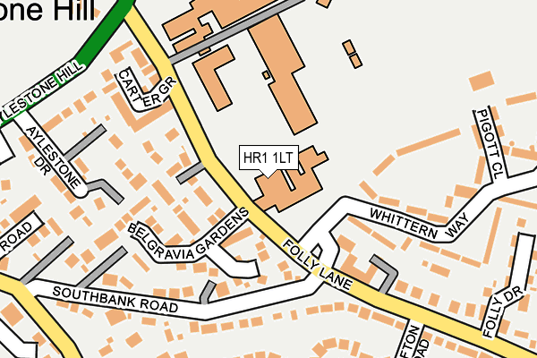HR1 1LT map - OS OpenMap – Local (Ordnance Survey)