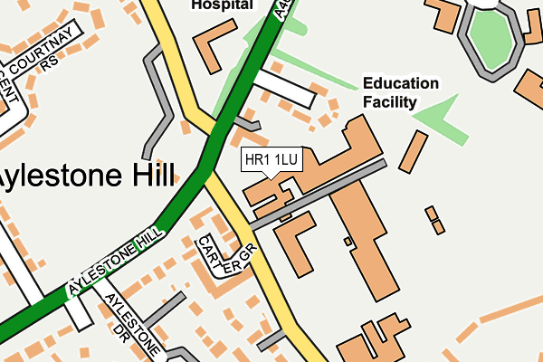 HR1 1LU map - OS OpenMap – Local (Ordnance Survey)