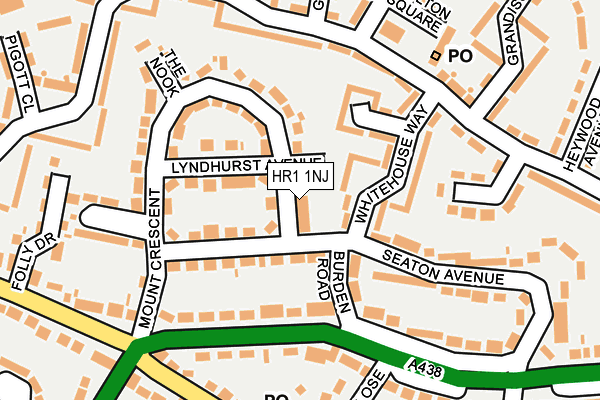 HR1 1NJ map - OS OpenMap – Local (Ordnance Survey)