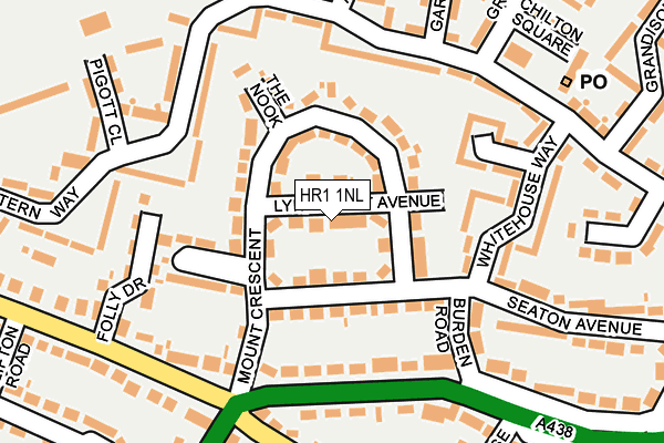 HR1 1NL map - OS OpenMap – Local (Ordnance Survey)