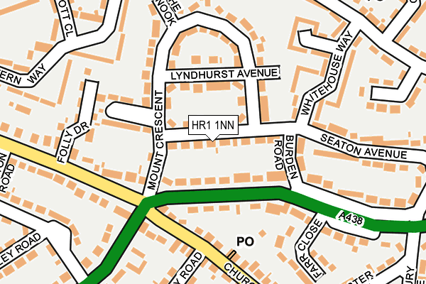 HR1 1NN map - OS OpenMap – Local (Ordnance Survey)