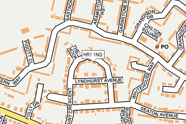 HR1 1NQ map - OS OpenMap – Local (Ordnance Survey)