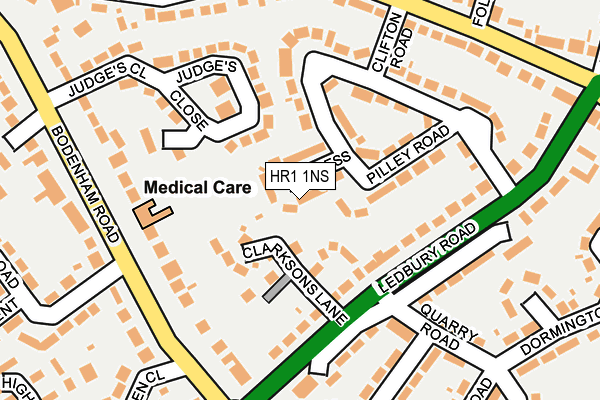 HR1 1NS map - OS OpenMap – Local (Ordnance Survey)