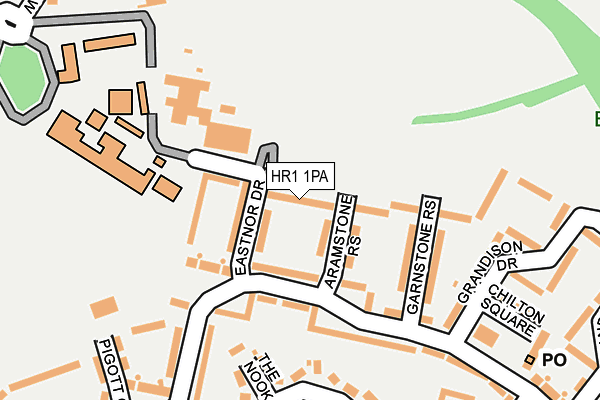 HR1 1PA map - OS OpenMap – Local (Ordnance Survey)