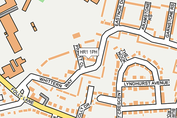 HR1 1PH map - OS OpenMap – Local (Ordnance Survey)