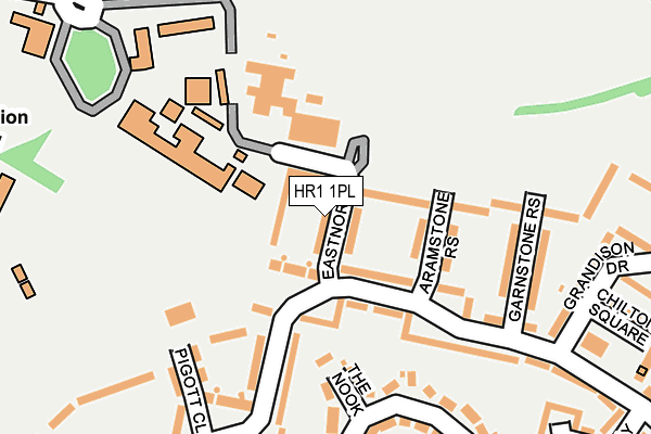 HR1 1PL map - OS OpenMap – Local (Ordnance Survey)