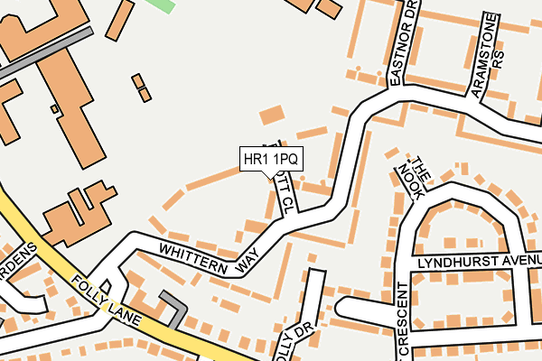 HR1 1PQ map - OS OpenMap – Local (Ordnance Survey)