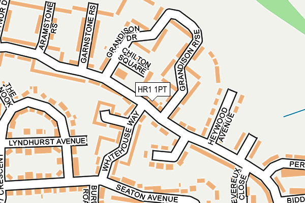 HR1 1PT map - OS OpenMap – Local (Ordnance Survey)
