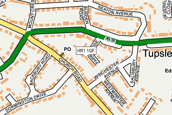 HR1 1QF map - OS OpenMap – Local (Ordnance Survey)
