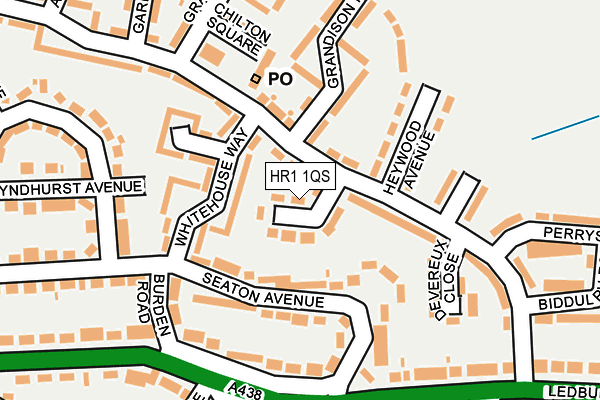 HR1 1QS map - OS OpenMap – Local (Ordnance Survey)
