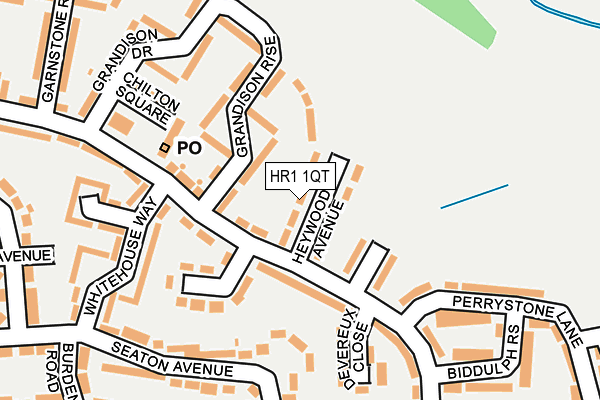 HR1 1QT map - OS OpenMap – Local (Ordnance Survey)
