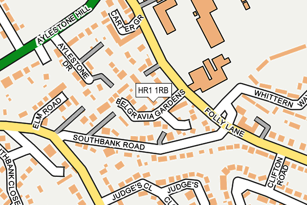 HR1 1RB map - OS OpenMap – Local (Ordnance Survey)