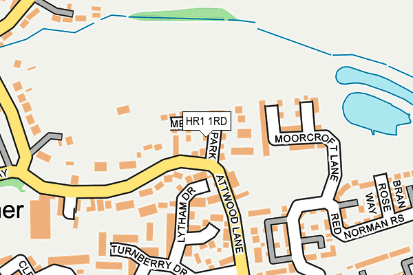 HR1 1RD map - OS OpenMap – Local (Ordnance Survey)
