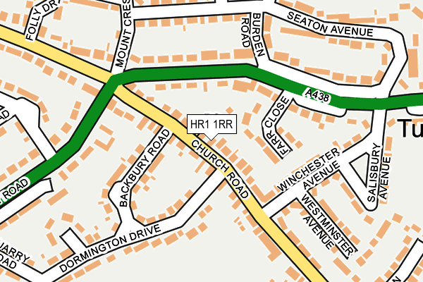 HR1 1RR map - OS OpenMap – Local (Ordnance Survey)