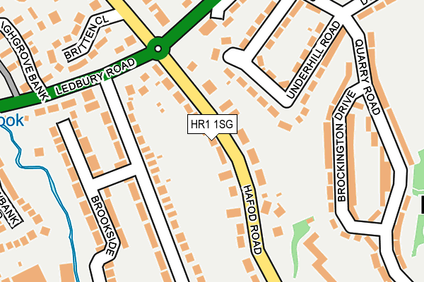 HR1 1SG map - OS OpenMap – Local (Ordnance Survey)