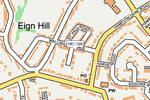 HR1 1SN map - OS OpenMap – Local (Ordnance Survey)