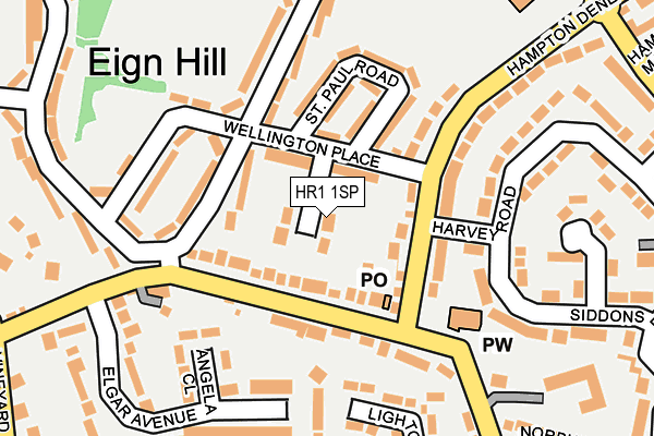 HR1 1SP map - OS OpenMap – Local (Ordnance Survey)
