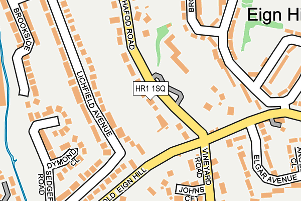 HR1 1SQ map - OS OpenMap – Local (Ordnance Survey)