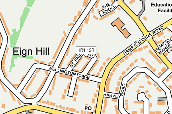 HR1 1SR map - OS OpenMap – Local (Ordnance Survey)