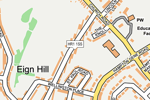 HR1 1SS map - OS OpenMap – Local (Ordnance Survey)