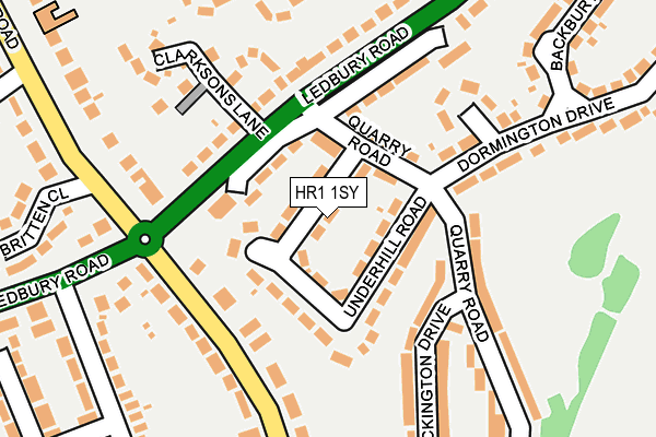 HR1 1SY map - OS OpenMap – Local (Ordnance Survey)