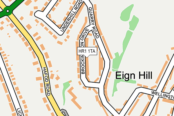 HR1 1TA map - OS OpenMap – Local (Ordnance Survey)