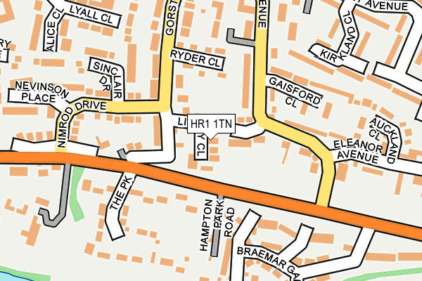 HR1 1TN map - OS OpenMap – Local (Ordnance Survey)