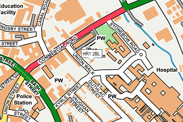 HR1 2BL map - OS OpenMap – Local (Ordnance Survey)