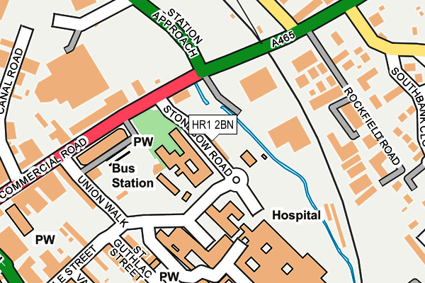 HR1 2BN map - OS OpenMap – Local (Ordnance Survey)