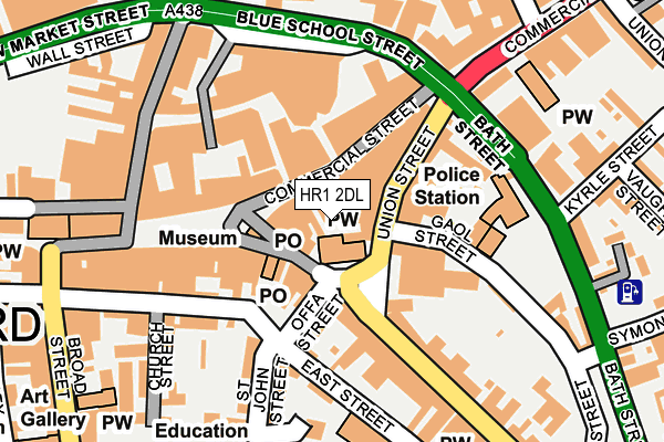 HR1 2DL map - OS OpenMap – Local (Ordnance Survey)