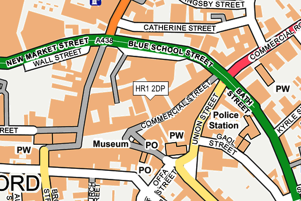 HR1 2DP map - OS OpenMap – Local (Ordnance Survey)