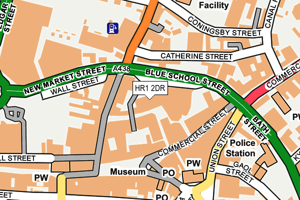 HR1 2DR map - OS OpenMap – Local (Ordnance Survey)