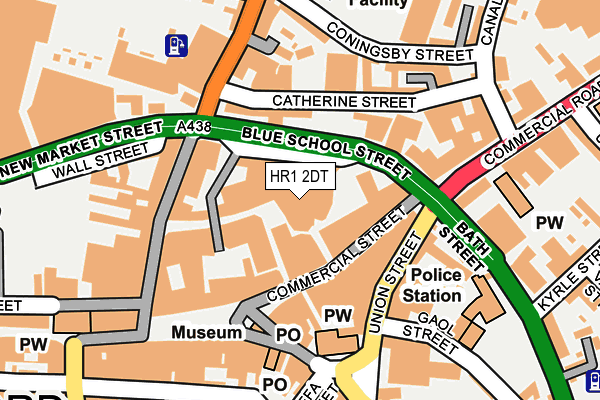 HR1 2DT map - OS OpenMap – Local (Ordnance Survey)