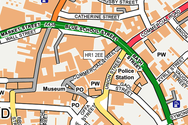 HR1 2EE map - OS OpenMap – Local (Ordnance Survey)